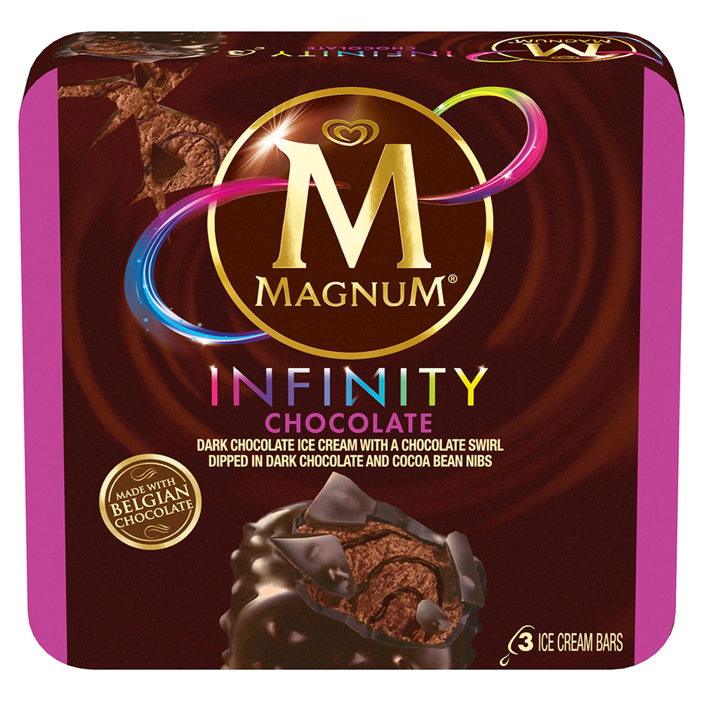 Mangum Infinity Chocolate Ice Cream Bars, 3 ct