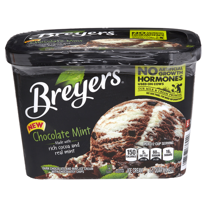 Breyers Chocolate Mint Ice Cream, 48 oz