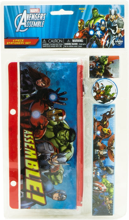 MII Marvel Avengers 4-Piece Stationery Set, 