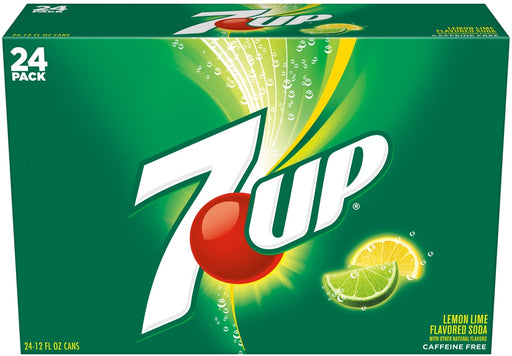 7 Up Lemon Lime Soda Value Pack, 24 x 12 oz