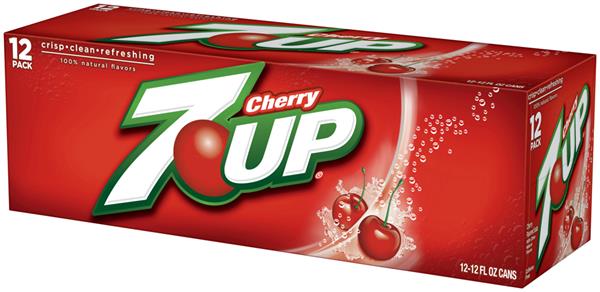 7 Up Cherry Flavored Soda, 12-Pack, 12 x 12 oz