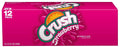 Crush Strawberry Soda Cans, Value Pack, 12 x 12 oz