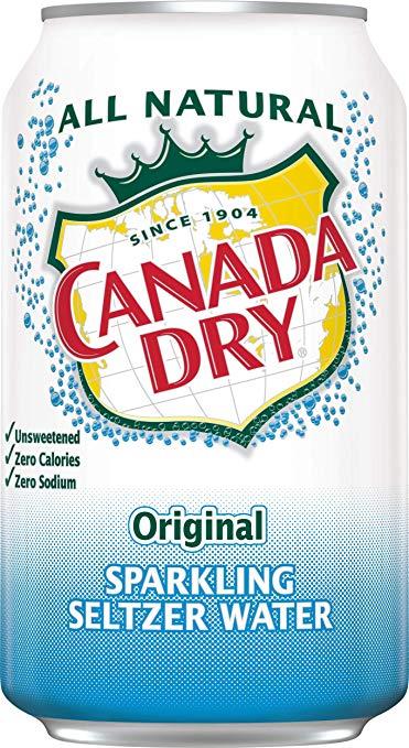 Canada Dry Original Sparkling Seltzer Water, 8 x 12 oz