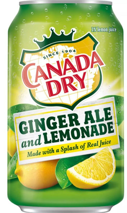 Canada Dry Lemonade Ginger Ale, 12-Pack, 12 x 12 oz