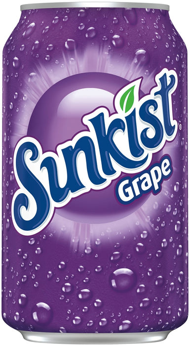 Sunkist Grape Soda Cans, Value Pack, 12 x 12 oz
