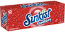 Sunkist Strawberry Soda Cans, Value Pack, 12 x 12 oz