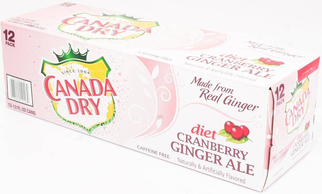 Diet Canada Dry Cranberry Ginger Ale, 12 x 12 oz