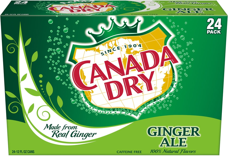 Canada Dry Ginger Ale Cans Value Pack, 24 x 12 oz