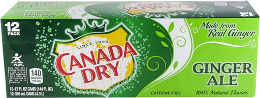 Canada Dry Ginger Ale Cans Value Pack, 12 x 12 oz