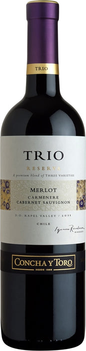 Concha Y Toro Trio Reserva Merlot, 14% Vol., 750 ml