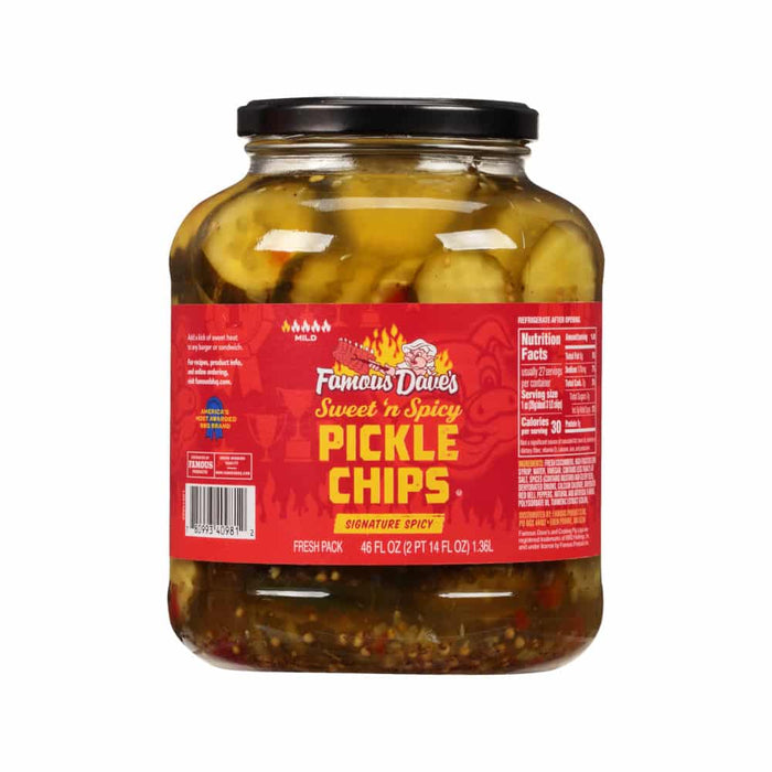 Famous Dave's Sweet N' Spicy Pickles, 46 oz