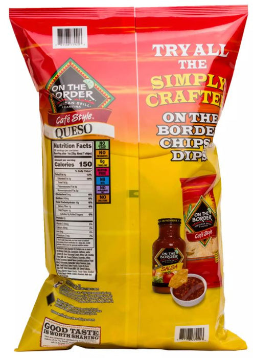 On The Border Café Style Queso Tortilla Chips , 26 oz