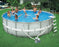 Intex Metal Frame Pool Set with Filter Pump, Gray, 18 ft x 52 inch