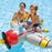 Intex Inflatable Ride-On Pool Float Plane with Water Gun, 