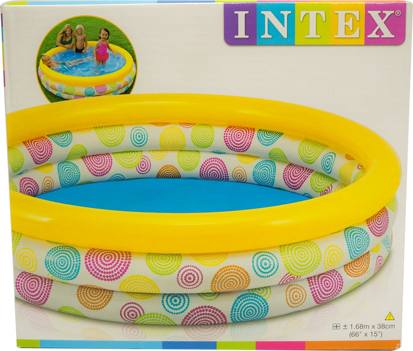 Intex Kids Three Ring Inflatable Pool, 168 x 38 cm