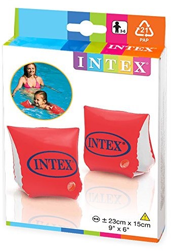 Intex Deluxe Swimming Arm Bands, Age 3 - 6, 23 x 15 cm