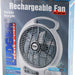 Ludger Portable 10 Inch Rechargeable Fan with LED Lights, 110-240 V