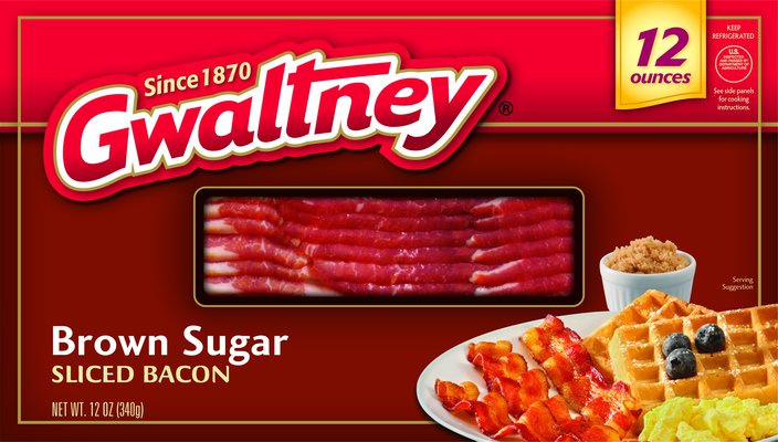 Gwaltney Brown Sugar Sliced Bacon , 12 oz