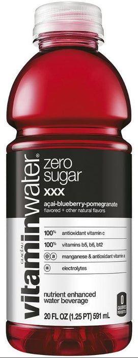 Vitamin Water Zero Sugar, Variety Pack, 20 x 591 ml