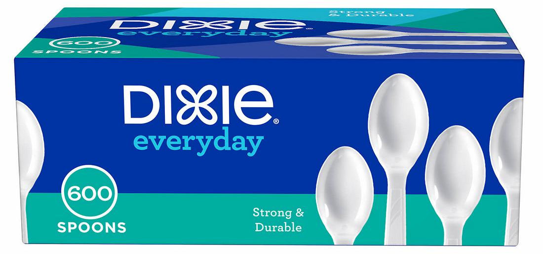 Dixie Everyday Plastic Spoons, 600 ct