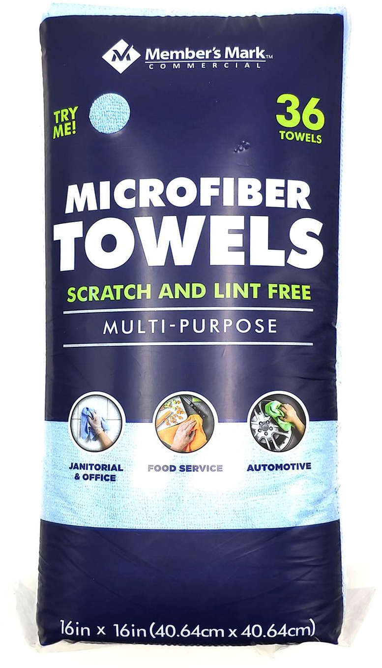 Member's Mark Microfiber Towels, Blue —