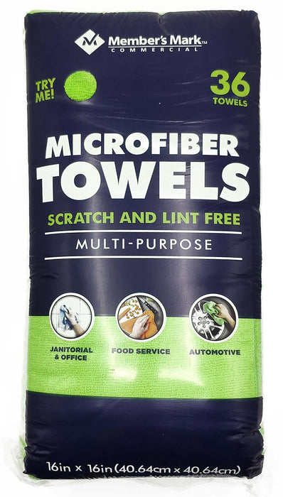 Member's Mark Microfiber Towels, Green