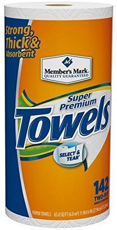 Member's Mark Premium Paper Towels Roll, 142 sheets, 2-ply, 1 roll