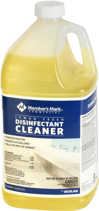 Member's Mark Commercial Disinfectant Cleaner, Lemon Fresh, 3,78 L