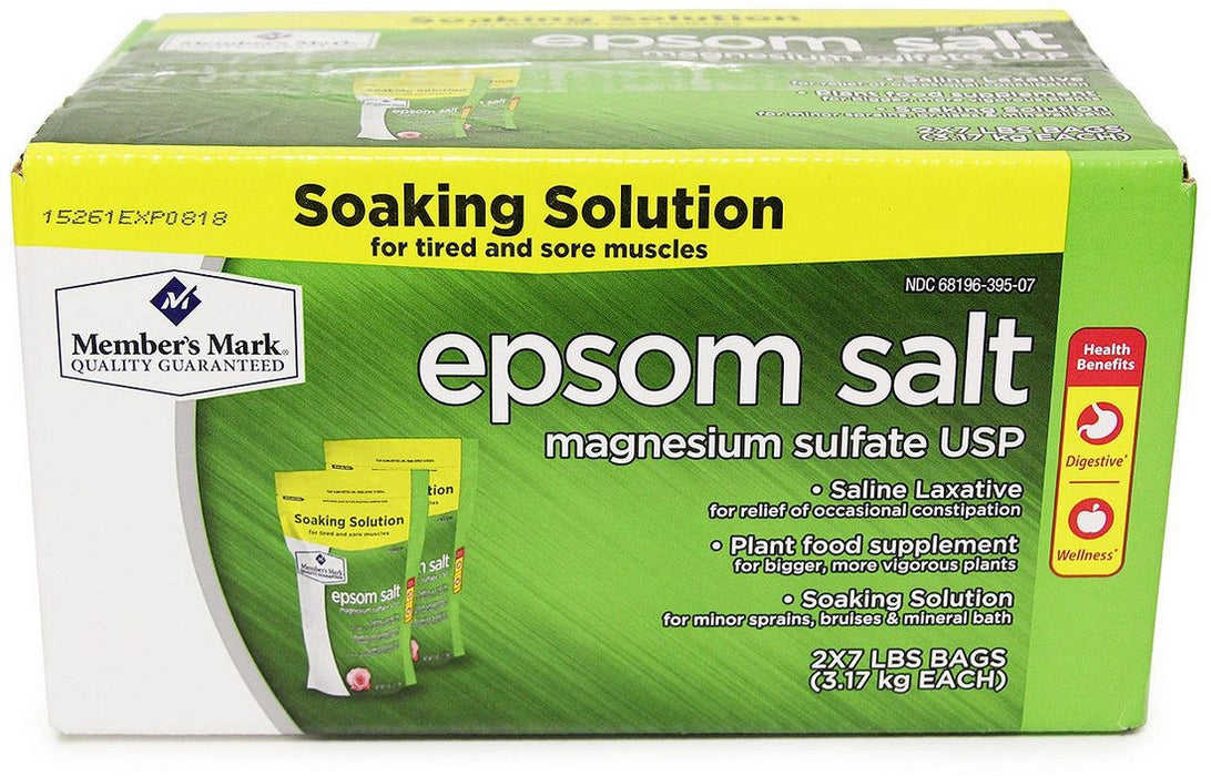 Member's Mark Epsom Salt, 2-Pack, 2 x 7 lbs