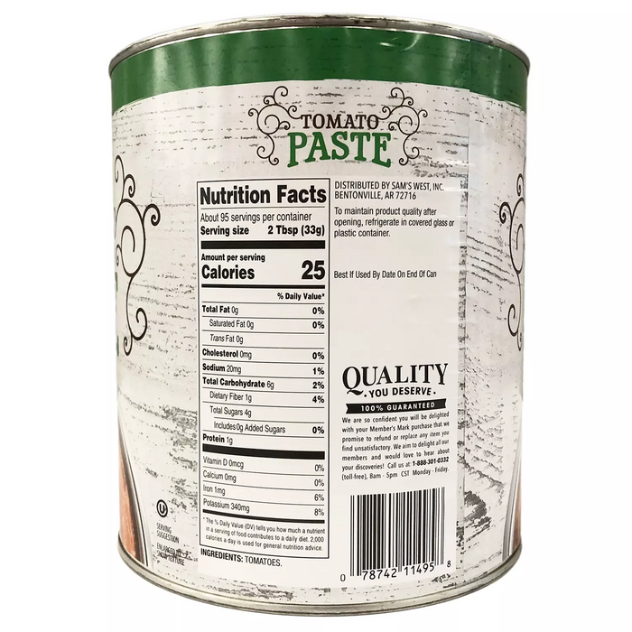 Member's Mark Tomato Paste, 111 oz