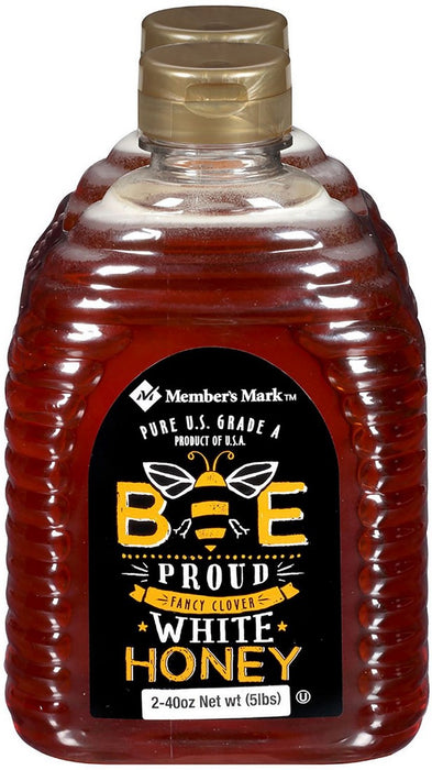 Member's Mark Bee Proud All-American Fancy Clover White Honey, 2 x 40 oz