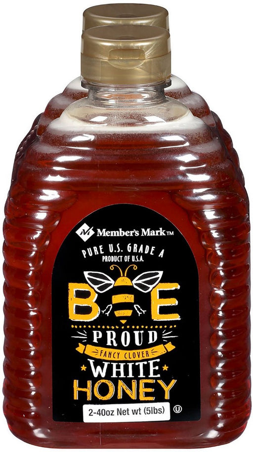 Member's Mark Bee Proud All-American Fancy Clover White Honey, 2 x 40 oz