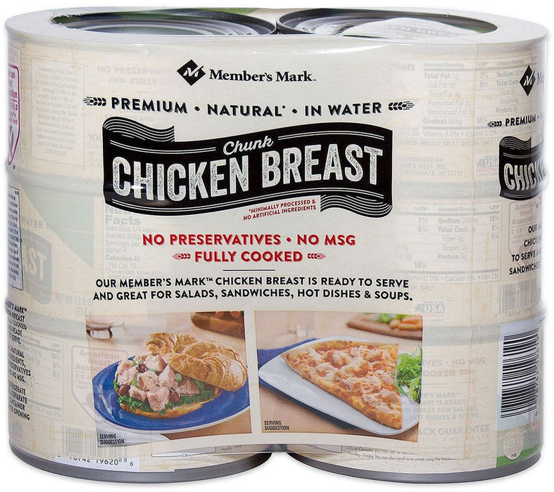 Member's Mark Premium Chunk Chicken Breast, 6 x 12.5 oz