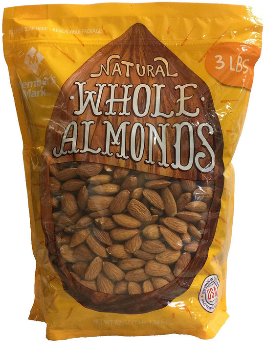 Member's Mark Natural Whole Almonds, 3 lbs