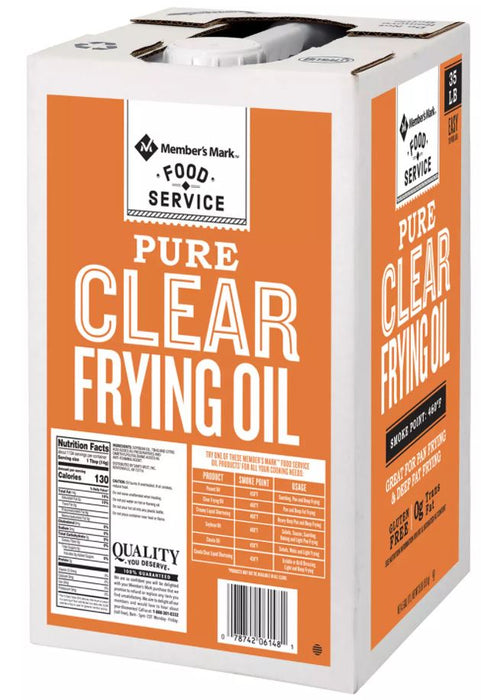 Member's Mark Pure Clear Frying Oil , 35 lbs