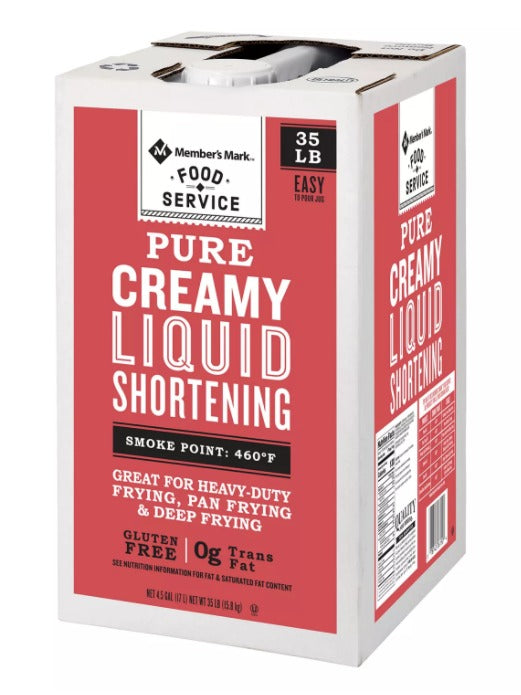 Member's Mark PureCreamy Liquid Shortening Oil , 35 lbs