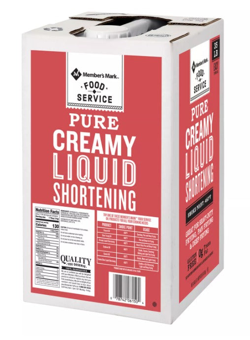 Member's Mark PureCreamy Liquid Shortening Oil , 35 lbs