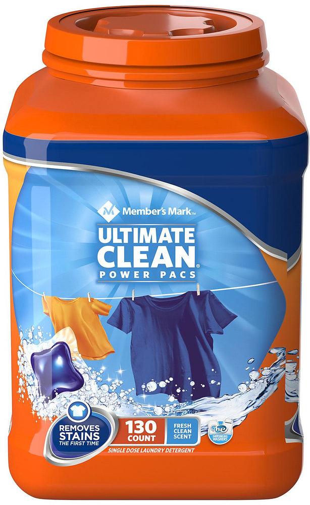 Member's Mark Ultimate Clean Laundry Detergent Pacs, 130 ct
