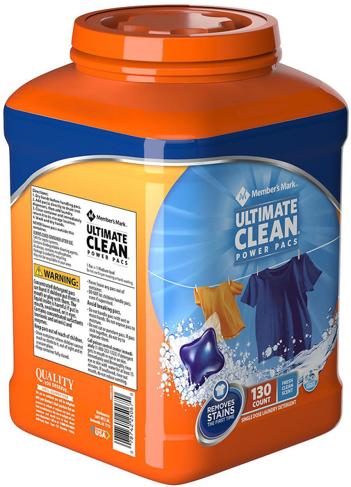 Member's Mark Ultimate Clean Laundry Detergent Pacs, 130 ct