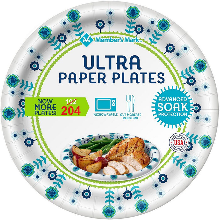 Member's Mark Ultra Plate, 10-1/16 inch, 204 ct