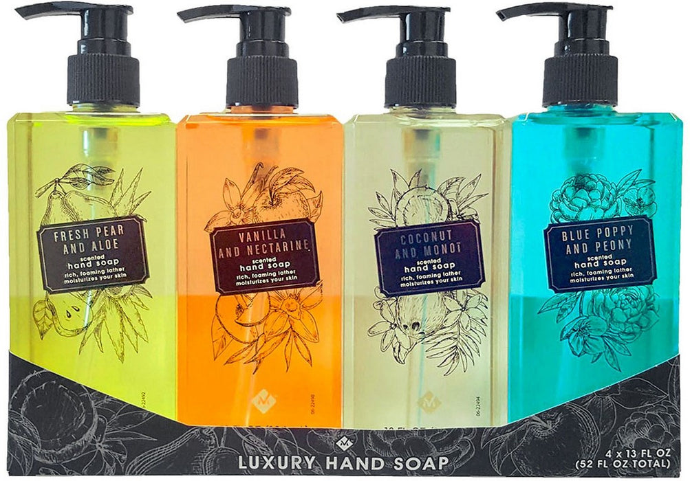 Member's Mark Luxury Hand Soap Variety Pack, 4 x 13 oz