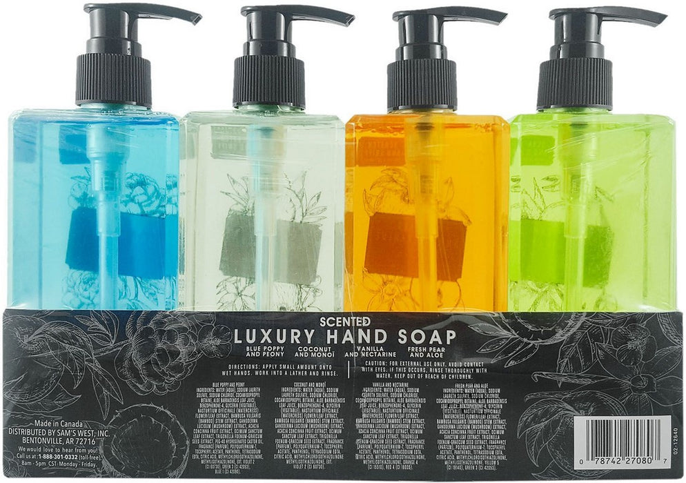 Member's Mark Luxury Hand Soap Variety Pack, 4 x 13 oz