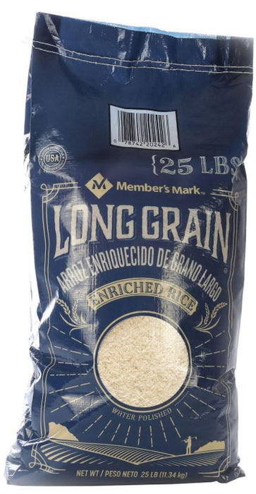 Member's Mark Long Grain Enriched White Rice, 25 lbs — Goisco.com