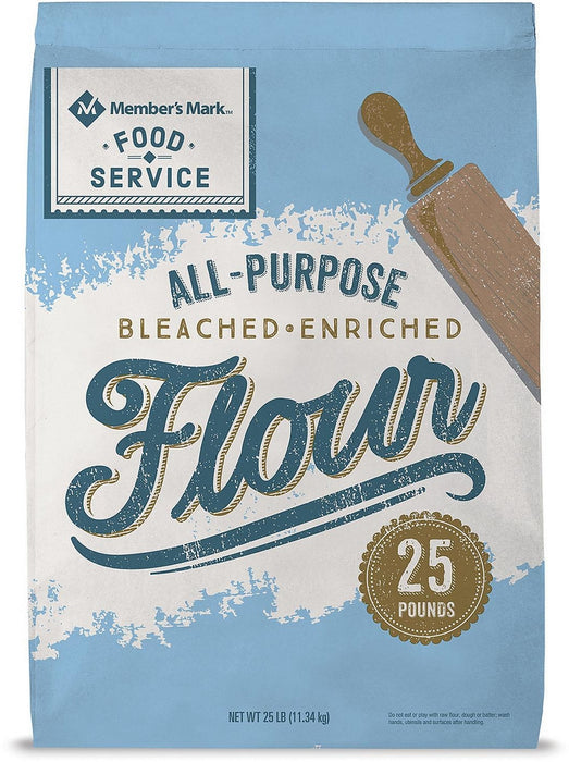 Member's Mark All-Purpose Bleached Enriched Flour, 25 lbs