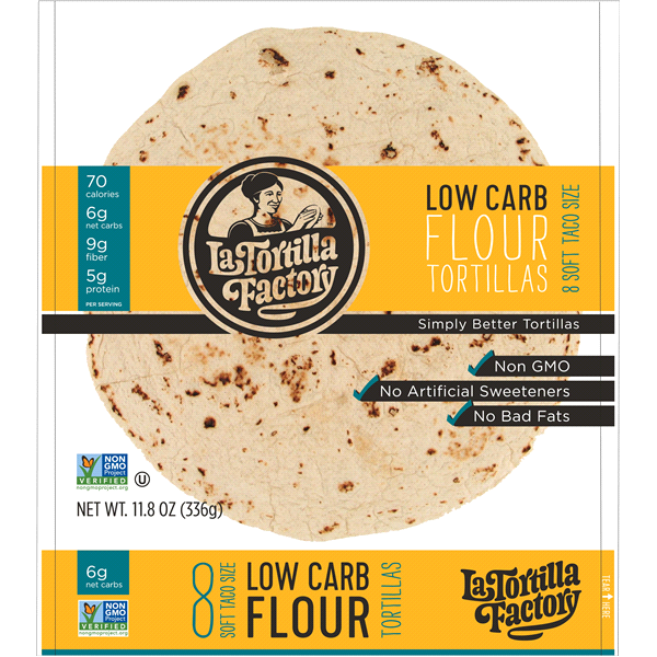 La Tortilla Factory Low Card Flour Tortillas , 11.8 oz