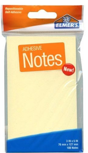 Elmer's Self Stick Notes, 3 x 5 inch