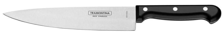 Tramontina 8" Black Handle Chef Knife , 1 pc