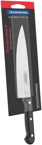 Tramontina 8" Black Handle Chef Knife , 1 pc