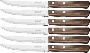 Tramontina Churrasco Knives, Dark Brown, 6 ct