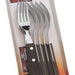 Tramontina Churrasco Forks, Dark Brown, 6 ct